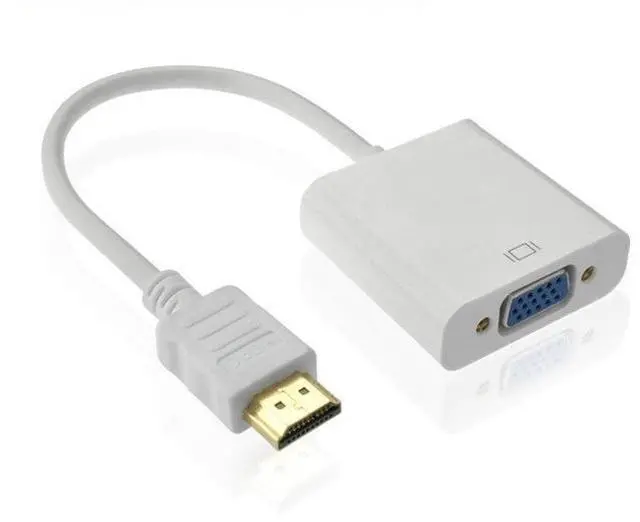 Main image of Network set-top box player, projector display, HDMI to VGA bus high-definition converter WHITE