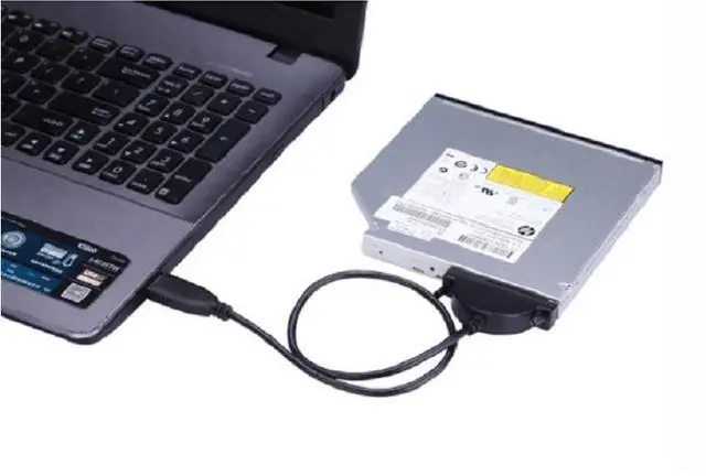 Alt view image 3 of 4 - Notebook optical drive SATA to USB easy drive cable, external optical drive box adapter cable, USB external 7+6 conversion cable