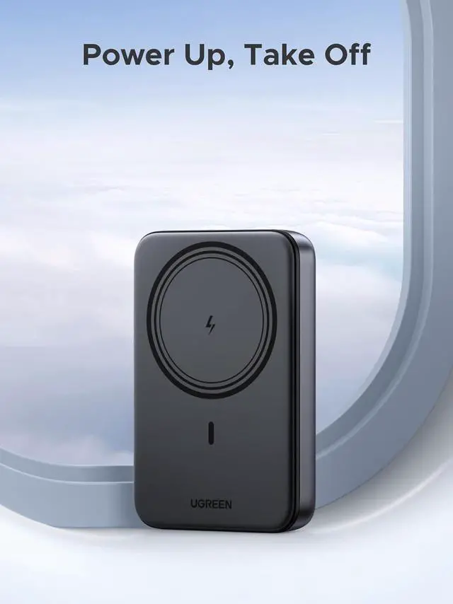 Alt view image 7 of 7 - UGREEN Magnetic Power Bank,10,000mAh Wireless Portable Charger, PD 20W Fast Charging Battery Pack with USB-C for Magsafe, iPhone 16/16 Pro/15/15 Plus/15 Pro/15 Pro Max, iPhone14/13/12 Series