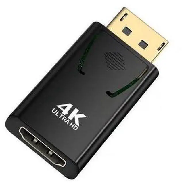 Alt view image 2 of 7 - 4K DisplayPort to HDMI Adapter 2 Pack, Hannord DP Male to HDMI Female Converter Gold-Plated Connectors for HP Laptop,Computer,PC,HDTV, Projector, Desktop