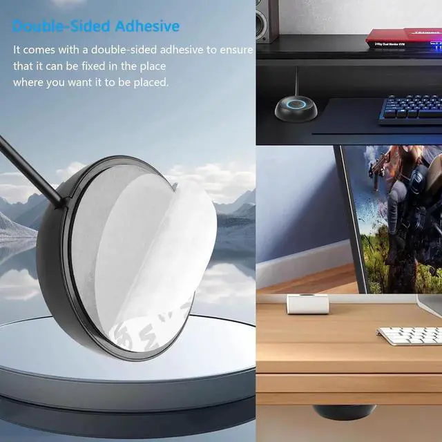 Alt view image 3 of 7 - WISDUM PC Power Switch, Desktop Computer External Remote Start, Motherboard Button, Extension Cable with LED Light (Black)