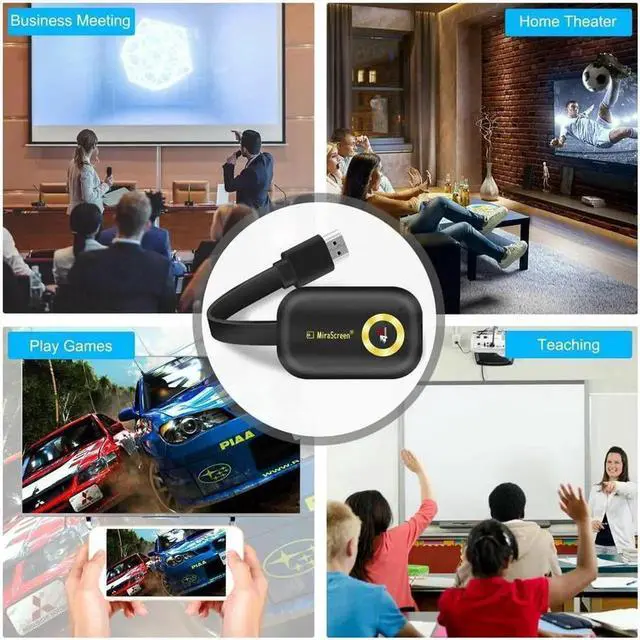 Alt view image 4 of 6 - WISDUM 4K WIFI 1080P Wireless Display TV Dongle Adapter HDMI Receiver Airplay Miracast