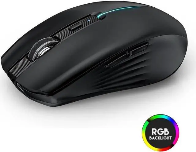 Main image of Bluetooth Wireless Mouse - (BT1/BT2+2.4G) Tri-Mode High Performance Mouse, Rechargeable 2.4G RF Wireless Mouse, Quiet Click, Multi-Device Compatibility for Laptop, Computer, Tablet, PC