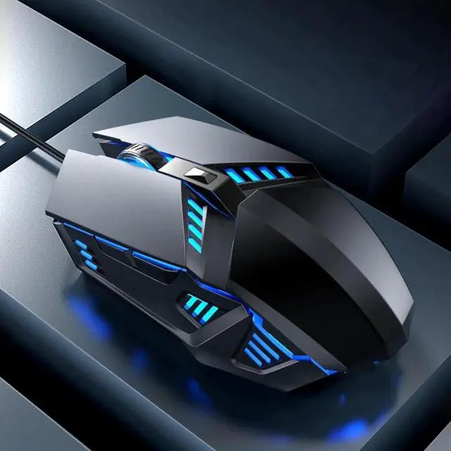 Alt view image 4 of 7 - Wired Gaming Mouse, Optical USB Mouse for Laptop/Desktop, Ergonomic, with 6 Programmable Buttons, 4 Adjustable DPI up to 3600 DPI, Multifunctional Wired Mouse for Gaming and Office