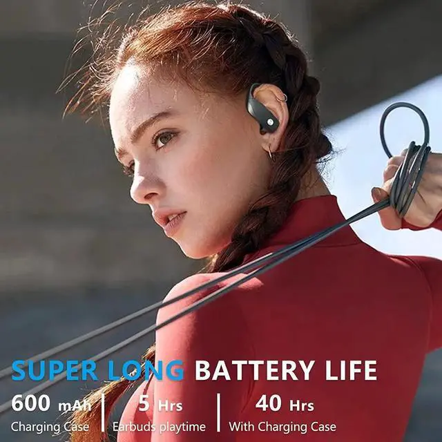Alt view image 4 of 6 - Bluetooth Sports Headphones, True Wireless Earbuds in Ear Earphone Bluetooth Headphones, Bluetooth 5.0 Headset IPX7 waterproof, TWS Earbuds HiFi Bass with HD microphone for sports running training