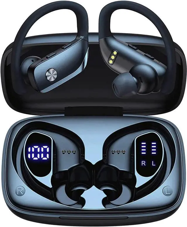 Main image of Bluetooth Sports Headphones, True Wireless Earbuds in Ear Earphone Bluetooth Headphones, Bluetooth 5.0 Headset IPX7 waterproof, TWS Earbuds HiFi Bass with HD microphone for sports running training