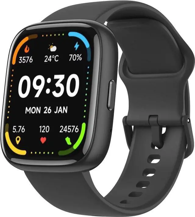 Main image of WISDUM Smart Watch, Alexa Built-in Smartwatch(Answer/Make Calls),1.83" HD Fitness Tracker,IP68 Waterproof 100+ Sport Mode Activity Tracker,Heart Rate SpO2 Sleep Monitor, iOS Android Compatible(Black)