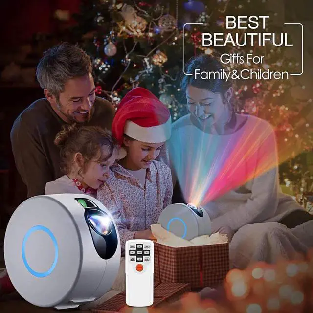 Alt view image 2 of 7 - Star Projector, Galaxy Projector with Led Night Light Nebula Cloud, Star Light Projector with Remote Control for Kids Adults Bedroom/Party and Home Theatre
