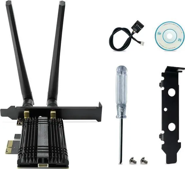 Alt view image 7 of 7 - WISDUM PCI Express WiFi 7 Network Card 8774Mbps PCIe WiFi Card with Bluetooth 5.4, 802.11 BE200 Chipset, Tri-Bands(6GHz/5GHz/2.4GHz) Wireless Network Adapter for PC, Support Windows 11/10