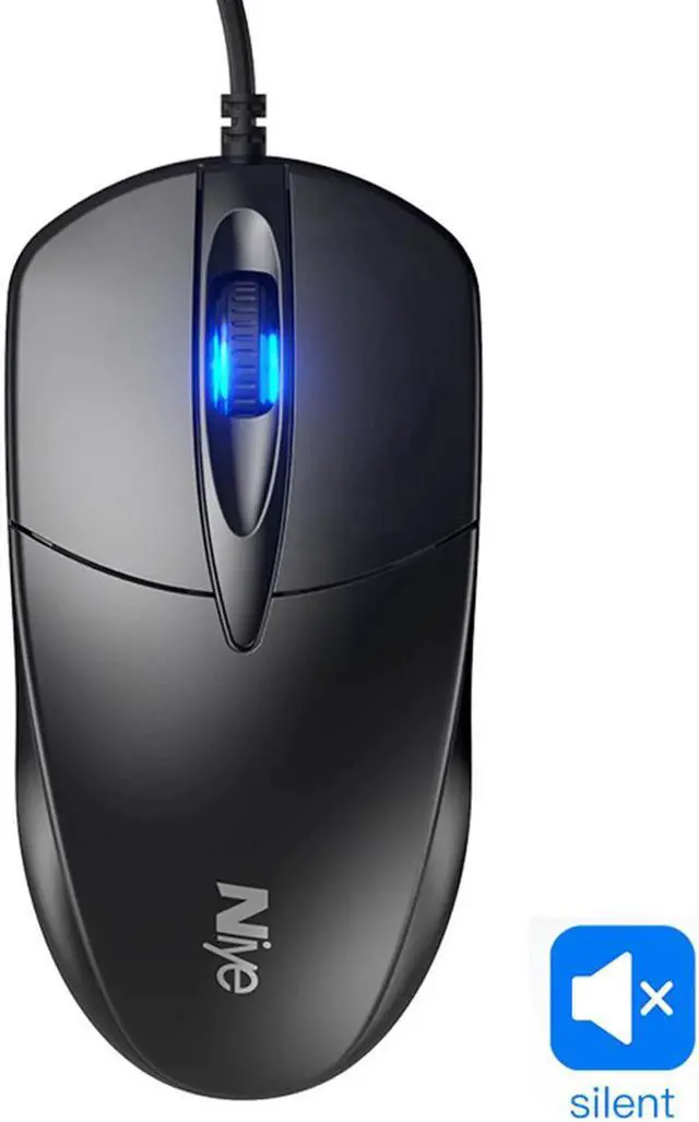 Main image of USB Wired Mouse Gamer Computer Office Gaming Silent USB Mouses 1000 DPI Mice Ergonomic for Macbook Laptop PC Non Slip Mouse Gamer Compatible with PC/Laptop/Desktop (Black)d