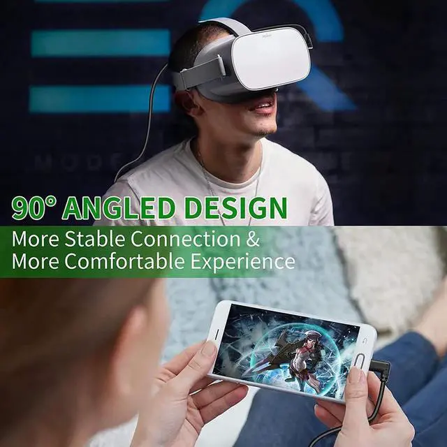 Alt view image 6 of 7 - USB A to USB Type C Cable 13FT / 4M, Compatible with Oculus Quest Link Cable,10Gpbs High Speed Data Transfer & Fast Charging Cable for Quest Link Steam VR Headset and Gaming PC and All Type C Devices