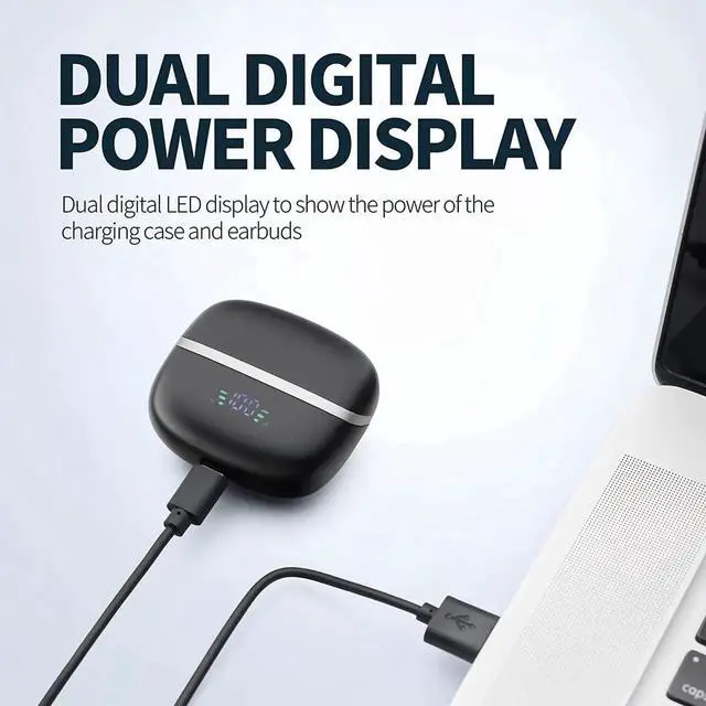 Alt view image 7 of 7 - Ture Wireless Earbuds, Wireless Earphones Bluetooth 5.1 In-Ear Headphones with ENC 4 Mic Noise Canceling, 40H Playtime, Mini Charging Case, Waterproof HiFi Stereo Sport Wireless Headphones