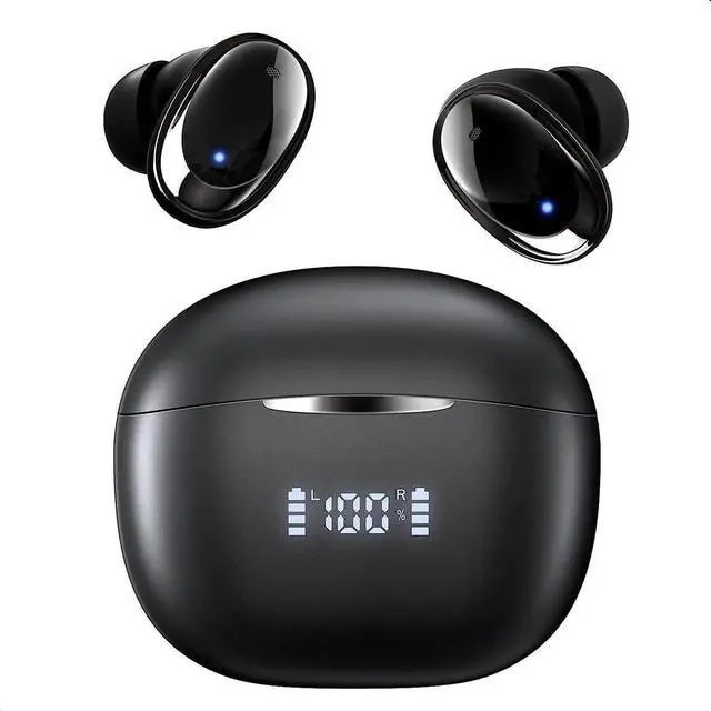 Main image of True Wireless Earbuds, Bluetooth 5.3 Headphones 48H Playback LED Power Display Earphones with Wireless Charging Case IPX7 Waterproof in-Ear Earbuds with Mic for TV Smart Phone Computer Laptop Sports