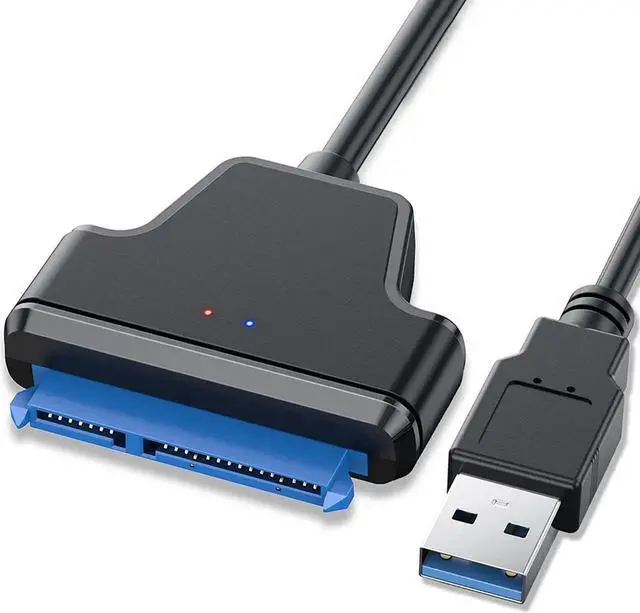 Main image of WISDUM SATA to USB Cable, USB 3.0 to SATA III Hard Driver Adapter, SATA III to USB 3.0 Cable Compatible for 2.5 inch HDD and SSD Support UASP