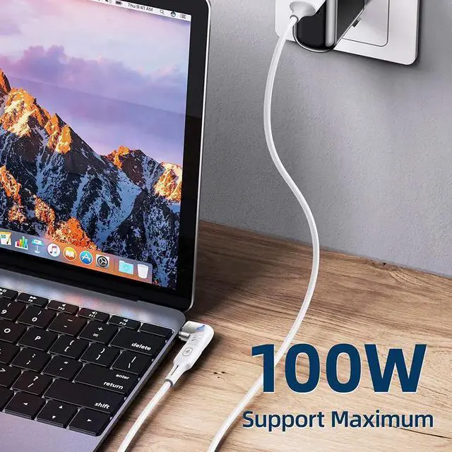 Alt view image 3 of 7 - WISDUM USB C Magnetic Adapter, 100w Right Angle Male to Female USB-C Connector PD Charger Cable Extender Mag Fast Safe Charging 480Mbps/s Data Transfer for Laptops Tablet Phone Magnet Plug Extension