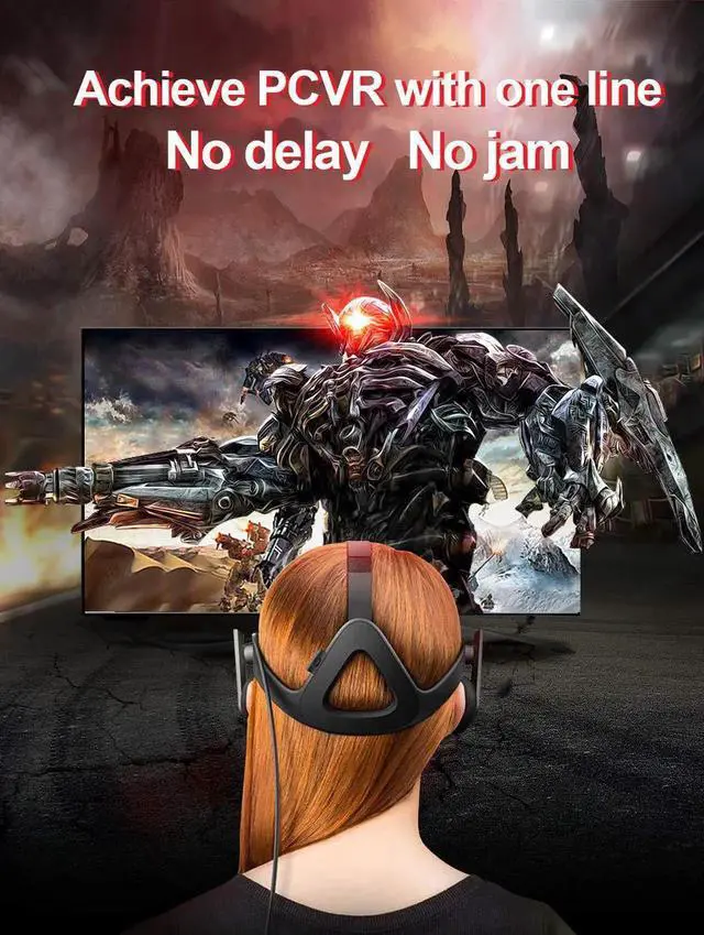 Alt view image 5 of 7 - WISDUM USB C to USB C VR Link Cable 16ft / 5M, for Oculus Quest Link Cable, High Speed Data Transfer & Fast Charging USB C Cable Compatible for Oculus Quest Headset and Gaming PC