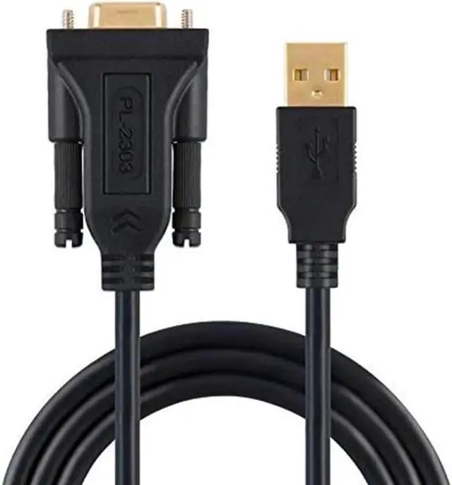 Alt view image 2 of 7 - USB to RS232 Adapter with PL2303 Chip 3.3 FT, USB 2.0 to RS232 Female DB9 Serial Converter Cable for Cashier Register, Modem, Scanner, Digital Cameras, CNC, 1M Black