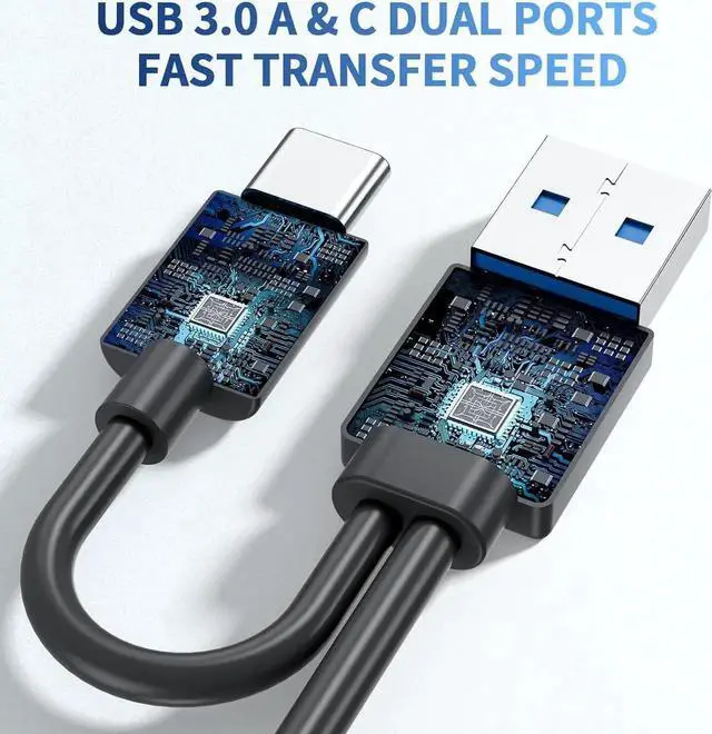 Alt view image 5 of 7 - WISDUM External CD/DVD Drive for Laptop, USB 3.0 & Type-C External CD DVD Burner, Portable DVD Player for Laptop, Slim External Optical Drive Compatible with Windows 11/10/8/7/XP, Mac, Linux OS