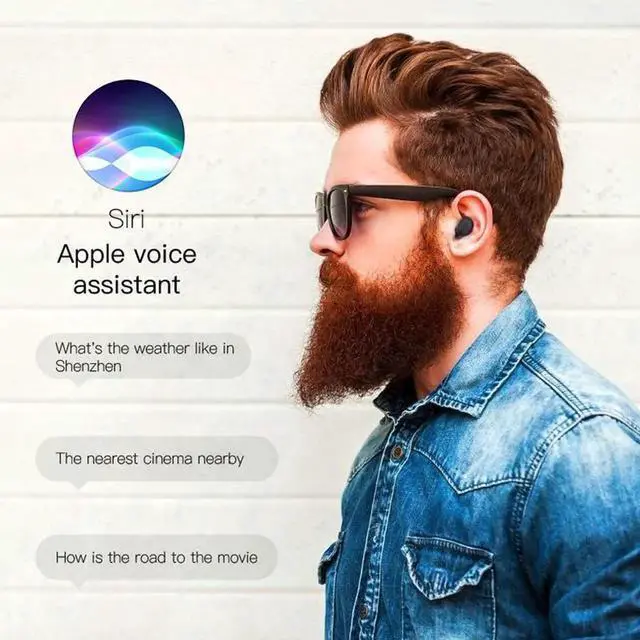 Alt view image 6 of 7 - Wireless Earbuds Bluetooth 5.0 Earbuds Deep Bass CVC Noise Cancellation IPX4 Waterproof Sport Wireless Headphones 10H Playtime with Charging Case for iPhone/Samsung/Android
