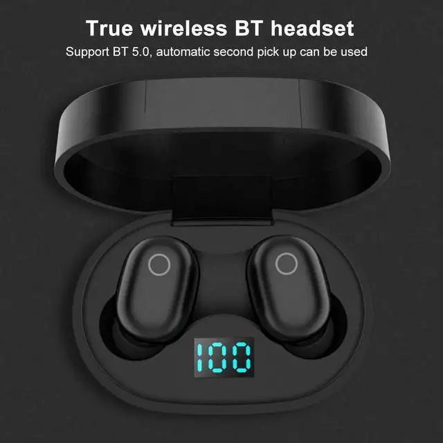 Alt view image 4 of 7 - Wireless Earbuds Bluetooth 5.0 Earbuds Deep Bass CVC Noise Cancellation IPX4 Waterproof Sport Wireless Headphones 10H Playtime with Charging Case for iPhone/Samsung/Android