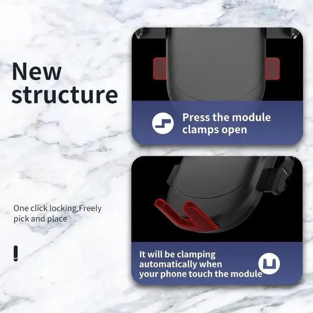 Alt view image 7 of 7 - WISDUM Phone Car Holder with Stronger Vent Clip, Hands Free Cell Phone Holder for Car, Universal Air Vent Car Phone Mount[2021 Upgraded]