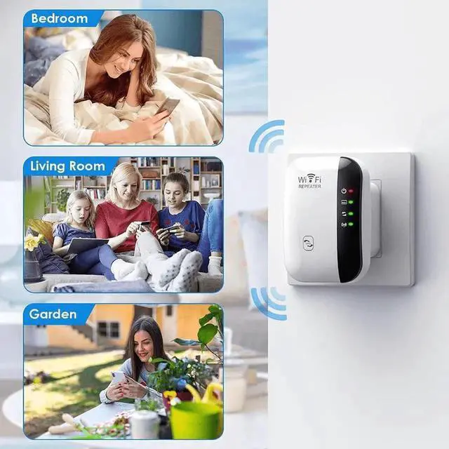 Alt view image 4 of 6 - WISDUM  WiFi Extender, WiFi Extenders Signal Booster for Home Up to 5000 sq.ft and 50 Devices, WiFi Range Extender, Wireless Repeater, Long Range Amplifier with Ethernet Port