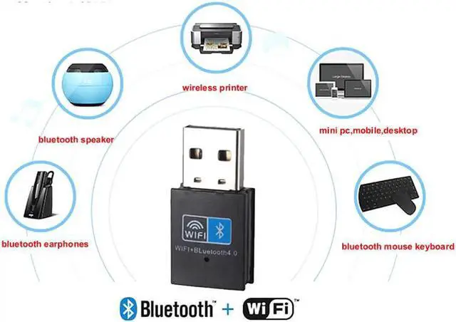 Alt view image 4 of 7 - USB WiFi Bluetooth Adapter 150Mbps Network Card Wireless Dongle Bluetooth 4.0 Portable Mini AP for PC Laptop Desktop 2.4GHz Band 802.11N Compatible with Windows 10 8 7 XP Vista Mac Linux