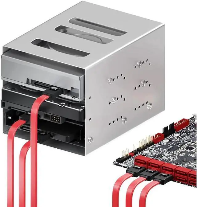 Alt view image 4 of 5 - WISDUM SATA Cable III, 3 Pack SATA Cable III 6Gbps Straight HDD SDD Data Cable with Locking Latch 15.75 Inch Compatible for SATA HDD, SSD, CD Driver, CD Writer - Red