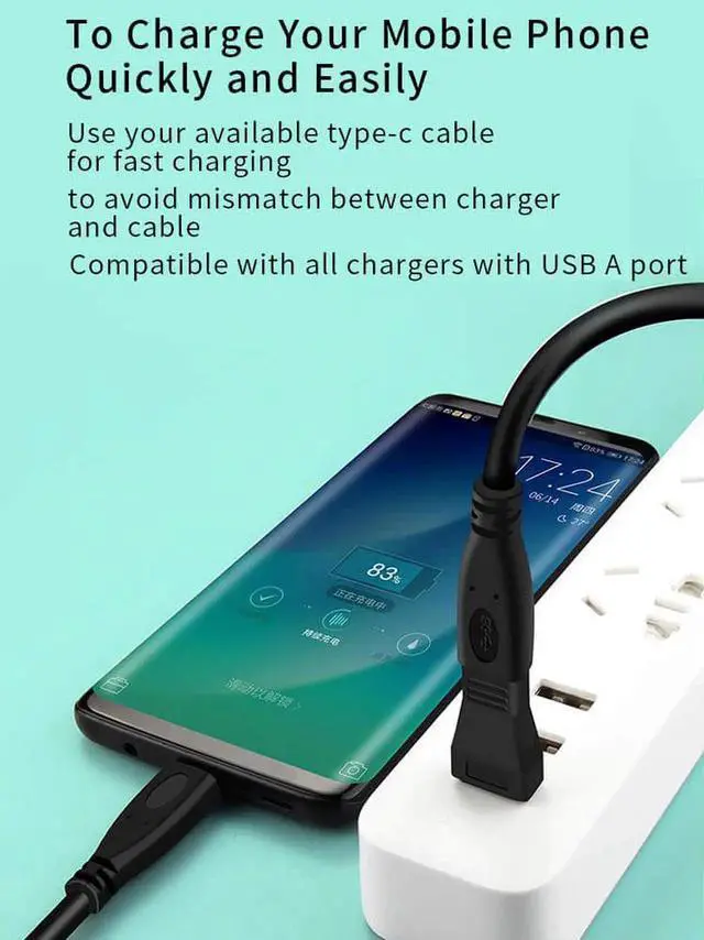 Alt view image 3 of 7 - WISDUM  USB C to USB 3.0 Adapter, 2-Pack USB 3.1 Type C Female to USB 3.0 A Male Adapter Converter Support Data Sync and Charging