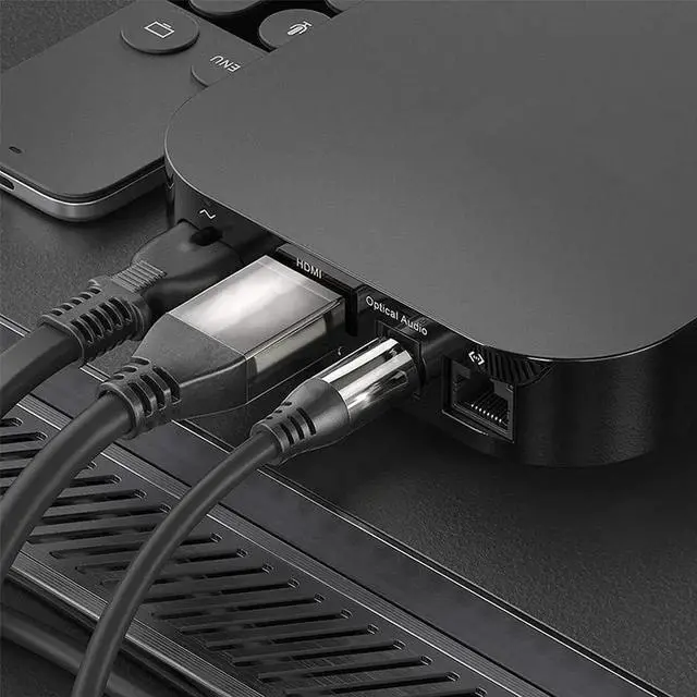 Alt view image 7 of 7 - WISDUM Optical Audio Splitter 1 in 2 Out Toslink Splitter Optical Audio Adapter 1 Male Input 2 Female Output for Home Theatre, DVD Player,Digital TV,Playstation-Black(20CM)