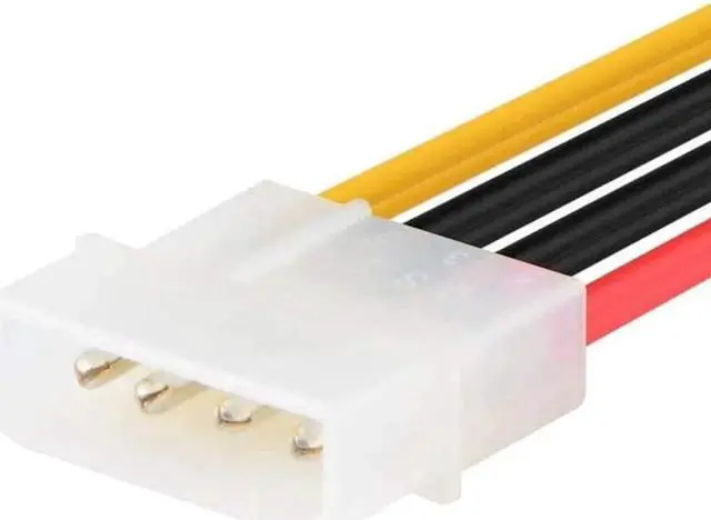 Alt view image 4 of 7 - WISDUM SATA Male to 4pin Molex Female Power Adapter Cable Serial ATA Extension Cable for 3.5 inches HDD/SSD/SD ROM (20cm), 3 Packs