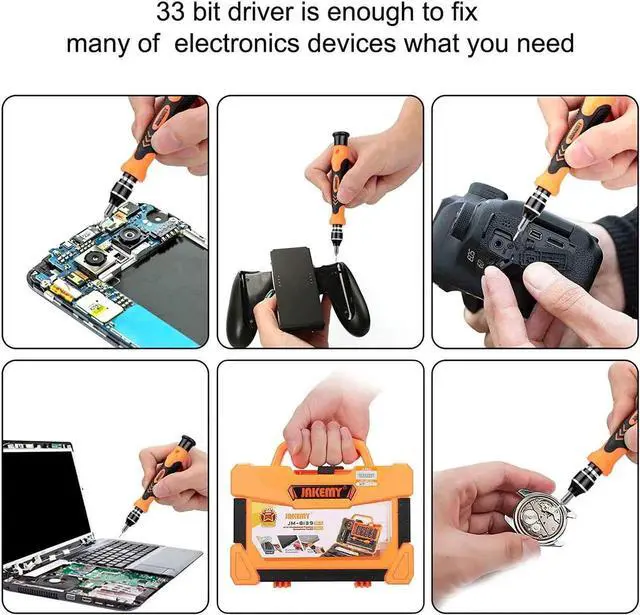 Alt view image 3 of 7 - Precision 47 in 1 Screwdriver Set Repair Maintenance Kit Tools for iPhone, iPad, Samsung Cell Phone,Tablet PC, Laptop,Computer and Other Electronic Device (47 in 1)