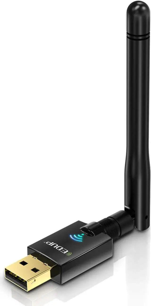 Main image of USB Wifi Adapter for PC, 600Mbps USB Wi-fi Dongle 802.11ac Wireless Network Adapter with Dual Band 2.4GHz/5Ghz High Gain Antenna for Desktop Laptop support Windows XP/Vista/7/8.1/10 Mac 10.7-10.15