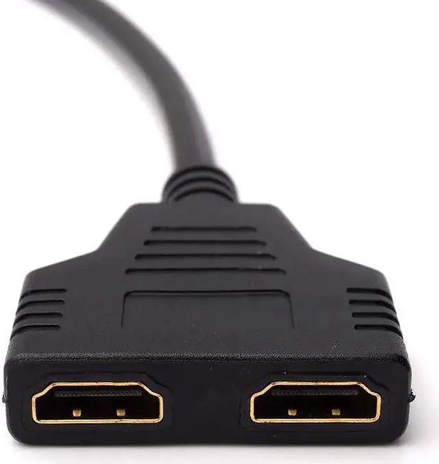 Alt view image 7 of 7 - HDMI Splitter Adapter Cable - 1080P HD HDMI Splitter 1 in 2 Out HDMI Male to Dual HDMI Female Adapter Cable 1 to 2 Way for HDMI HD, LED, LCD, TV, HDTV