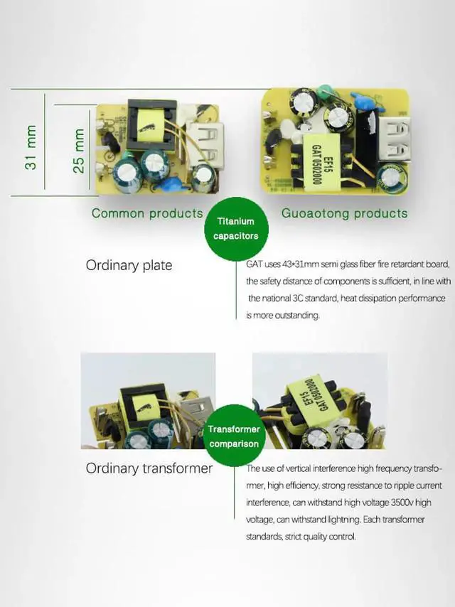 Alt view image 6 of 7 - UL Certified USB Wall Charger Power Supply 5v 1A Universal Portable Travel Power Adapter Plug Block High Speed for iPhone iPad iPad Samsung HTC LG iPod Nokia Travel Office Home Use (Black,2Pack)