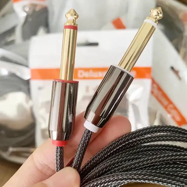 Alt view image 6 of 6 - 3.5mm 1/8" TRS to Dual 6.35mm 1/4" TS Mono Stereo Y-Cable Splitter Cord Compatible for iPhone, iPod, Computer Sound Cards, CD Players, Multimedia Speakers and Home Stereo Systems - 3.3ft./1m