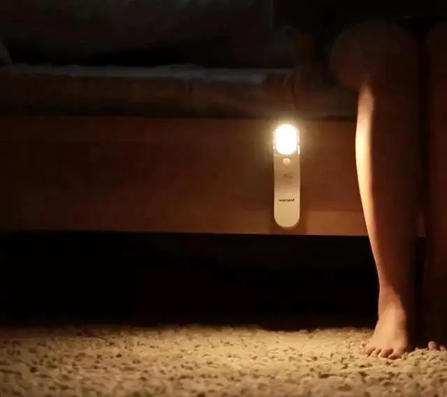 Alt view image 5 of 7 - Motion Sensor LED Night Light USB Rechargeable Handheld Cordless Wall Light for Bedroom Bathroom Stairs Hallway Nursery Night Lamp