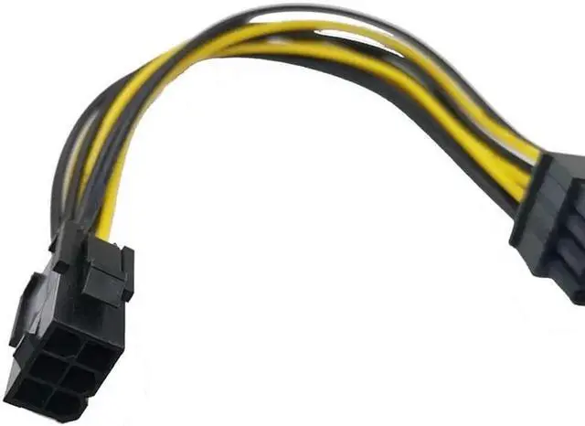 Alt view image 4 of 5 - WISDUM  Pcie Cable, 6 Pin to 8 Pin PCI Express Power Converter Cable for GPU Video Card PCIE Power Adapter, 20cm / 7.87inch, 1 Pack