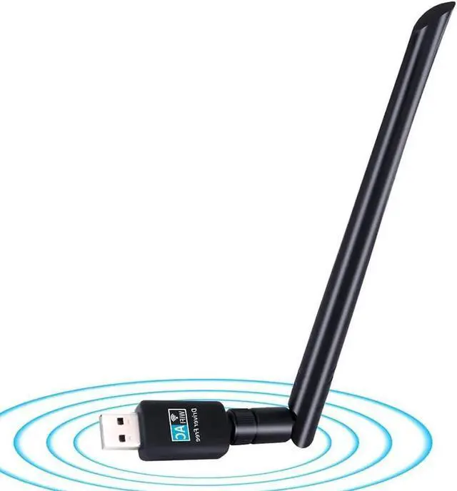 Main image of Wifi Adapter 600mbps, Hannord Wireless Usb Adapter Dual Band 2.42GHz/5.8GHz Lan Card 802.11ac Network Card for Desktop Laptop PC Support Windows 10 / 8.1 / 8 / 7 / XP / Vista