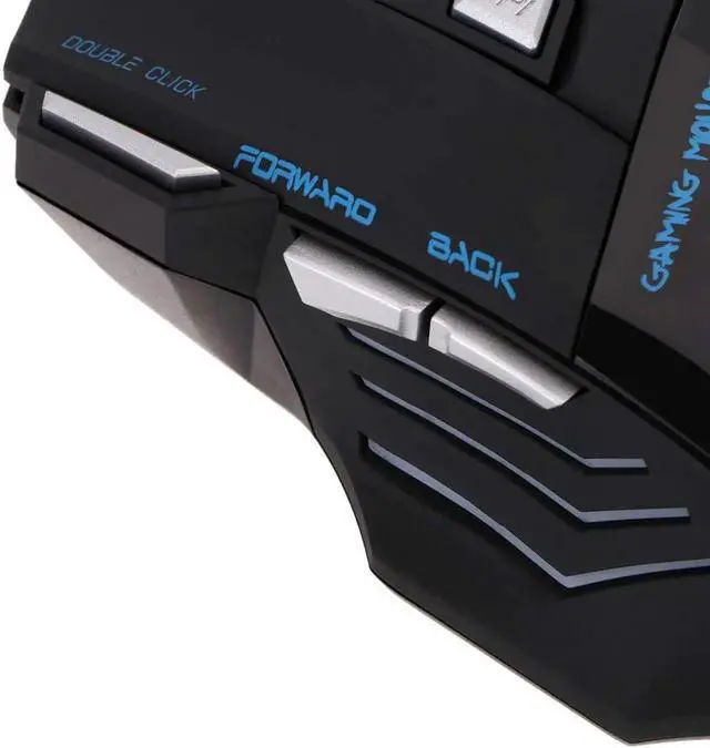 Alt view image 6 of 7 - WISDUM Fantastic Alternating Light High Accuracy USB 2.0 7-Button Wired Game Mouse 5500 DPI High Accuracy Gaming Mouse