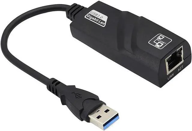Main image of WISDUM  USB 3.0 to Ethernet Adapter Network Wired Cable Gigabit RJ45 LAN Converter - Lightning10/100/1000Mbps Compatible for MacBook Laptop PC Desktop with Windows 10 8 7 Vista Linux Mac Chrome OS