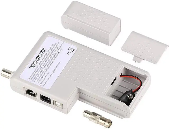 Alt view image 5 of 7 - WISDUM 4-in-1 Network Cable Tester Remote RJ11 RJ45 USB BNC LAN Cat5 Cat6 Phone Cable Tester Meter