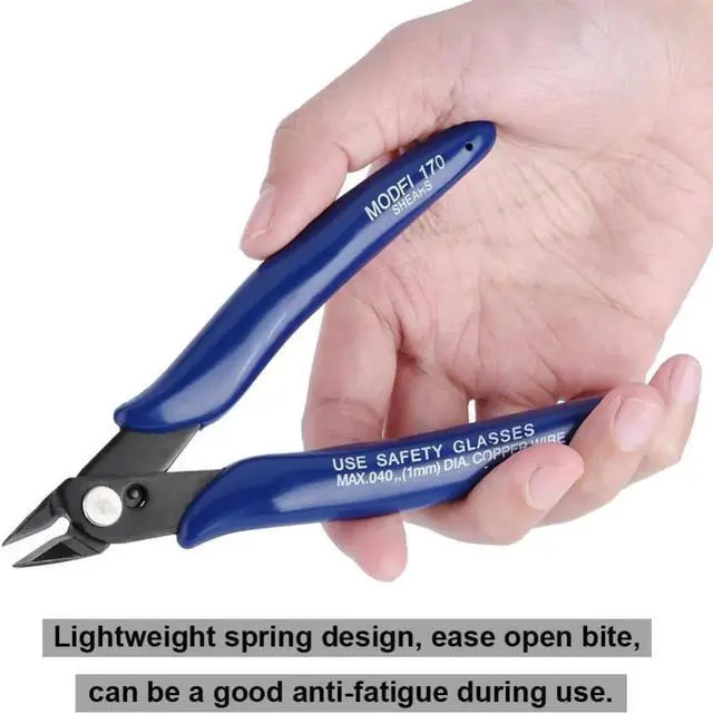 Alt view image 3 of 7 - Electrical Wire Cable Cutter Electrical Cutting Plier Wire Cable Cutter Side Snips Flush Pliers Tool