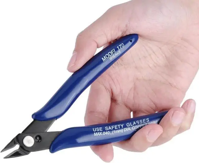 Alt view image 6 of 7 - Electrical Wire Cable Cutter Electrical Cutting Plier Wire Cable Cutter Side Snips Flush Pliers Tool