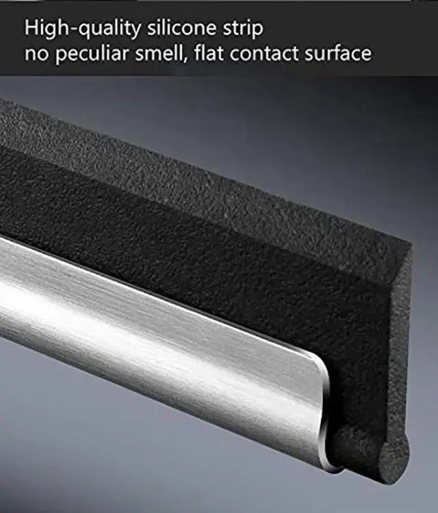 Alt view image 6 of 7 - Multi-Purpose Shower Squeegee for Shower Doors, Bathroom, Window and Car Glass-Stainless Steel, 10 Inches