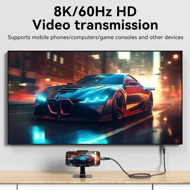 Alt view image 4 of 7 - WISDUM  USB C Cable(6 FT, 240W), USB 4 Data Cable, 40Gbps, 8K HD Display, Thunderbolt 4/3 Compatible, for iPhone 16, MacBook, Hub, Docking and More