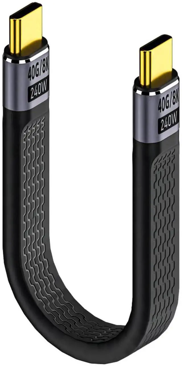 Main image of USB 4.0 40Gbps Thunderbolt 4 Data Sync SSD Cable PD 240W 5A Fast Charging USB C to Type C 8K@60Hz USB-C for iPhone 16 Pro Max MacBook