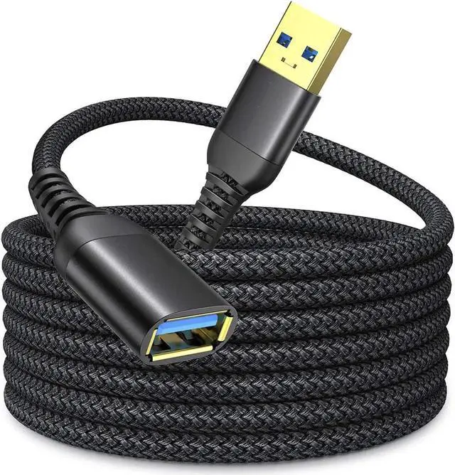 Main image of WISDUM USB Extension Code, USB Extension Cable Type A Male to Female 5Gbps High-Speed Data Transfer, USB 3.0 Extension Compaticable with Keyboard, Mouse, TV, Handle, Projector ,1.64 ft.