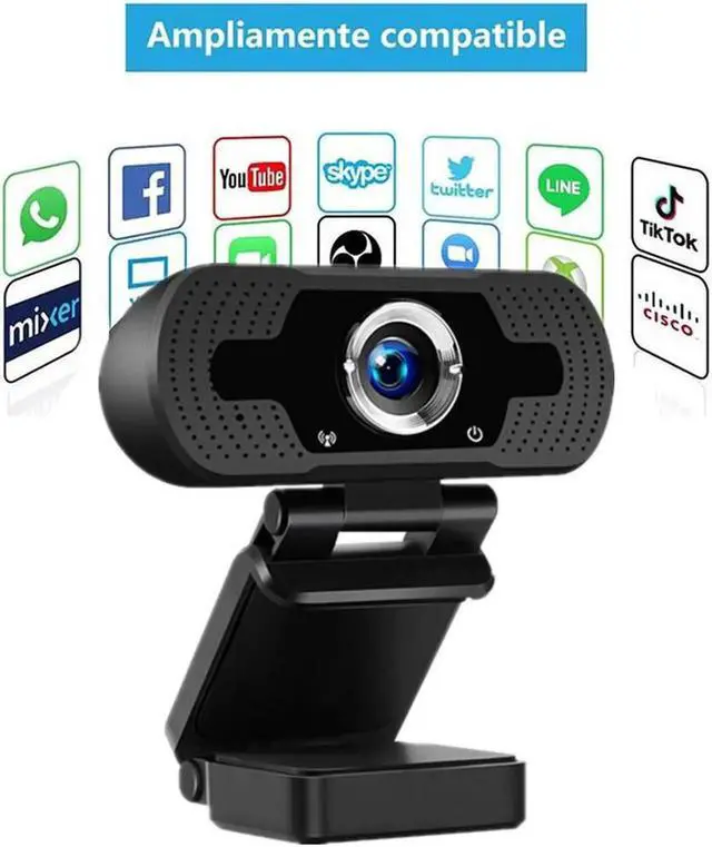 Alt view image 2 of 7 - WISDUM 1080p Full Hd Webcam,Computer Laptop Pc Mac Desktop Camera Conference and Video Call,Pro Stream Webcam with Plug and Play Video Calling Webcam