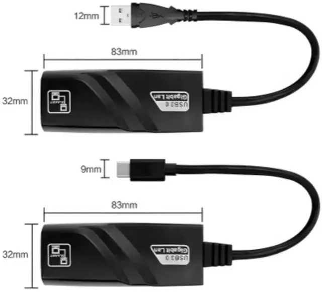 Alt view image 5 of 6 - WISDUM Ethernet Network Adapter, USB to RJ45 LAN Wired Adapter Plug and Play Type-C 1000M, Compatible with MacBook Steam Deck Laptop, Switch, Windows